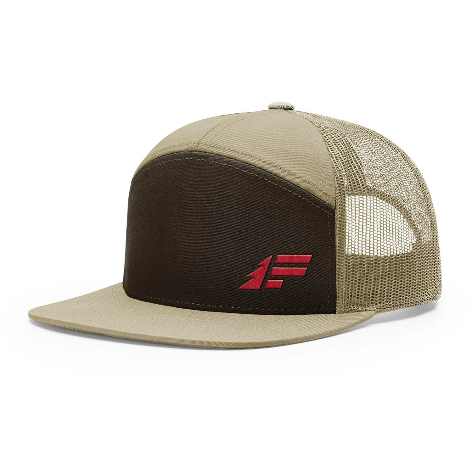 7-Panel Embroidered Trucker Hat