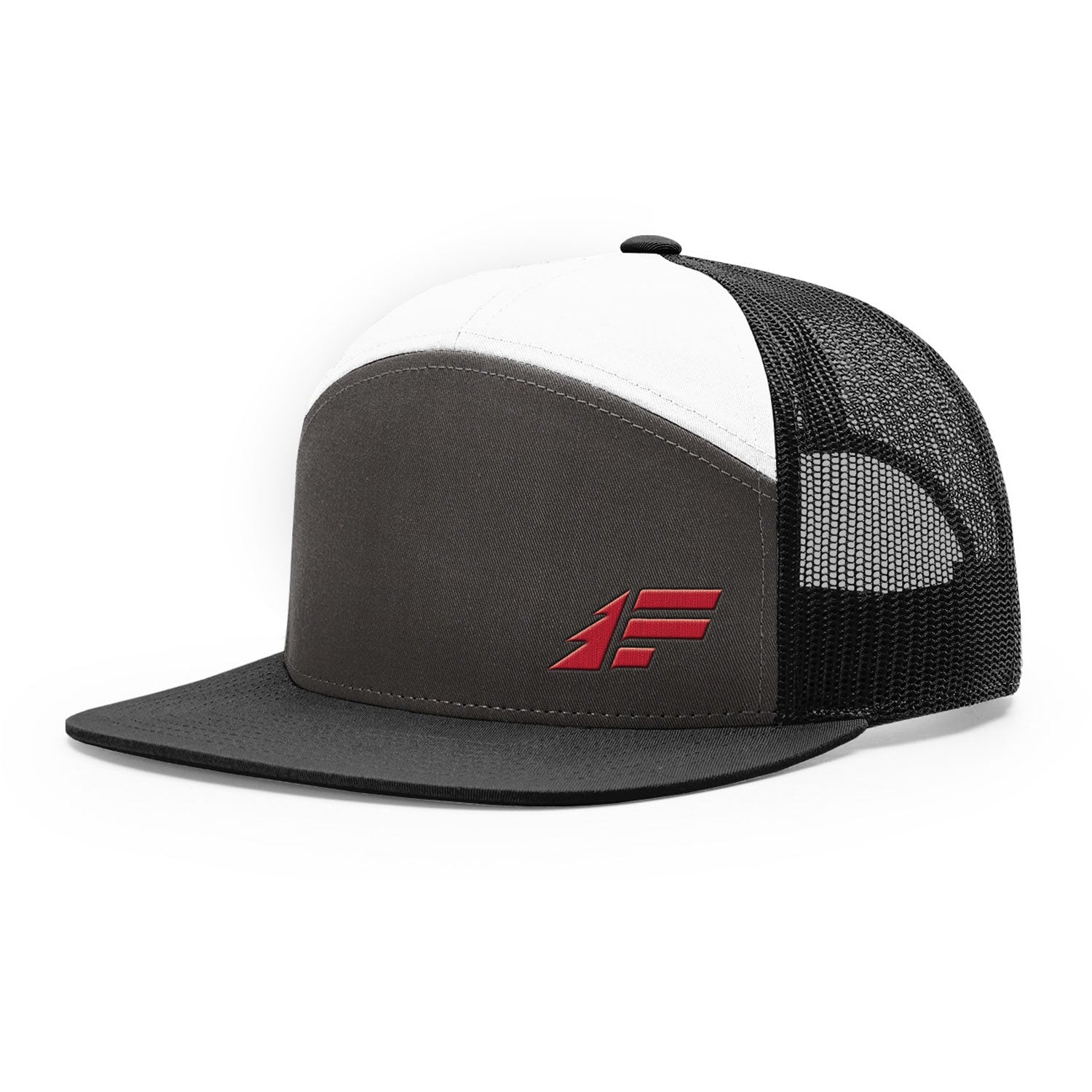 7-Panel Embroidered Trucker Hat