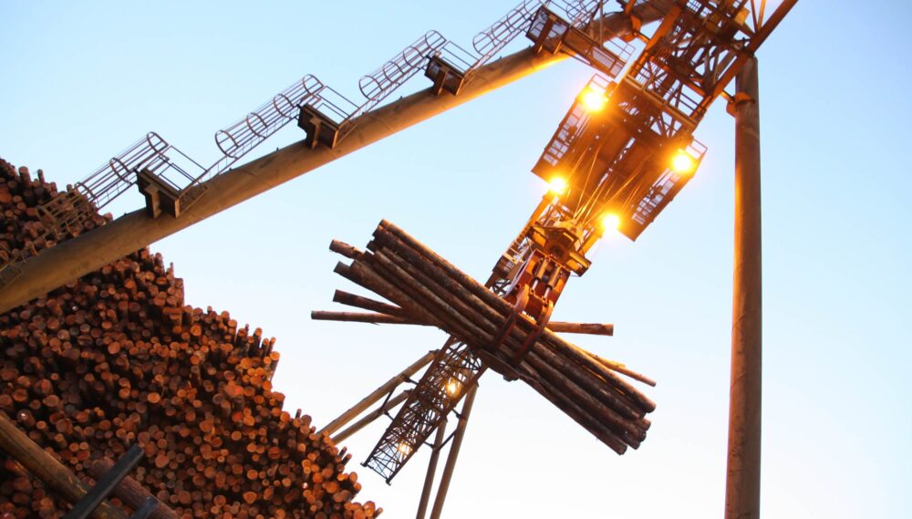 Freres Lumber Moving Logs